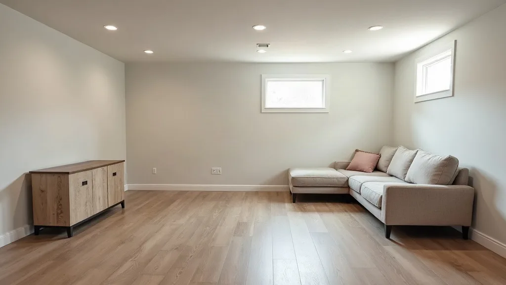 Finished basement rec room in a Dayton OH home
